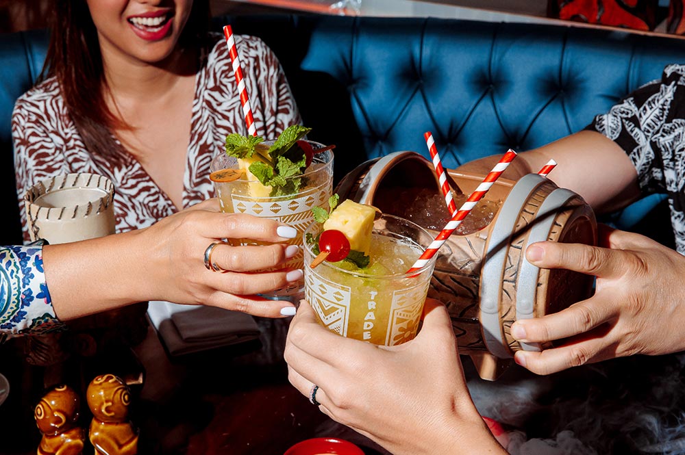 Hilton Atlanta Dining Trader Vic's Happy Hour Drinks