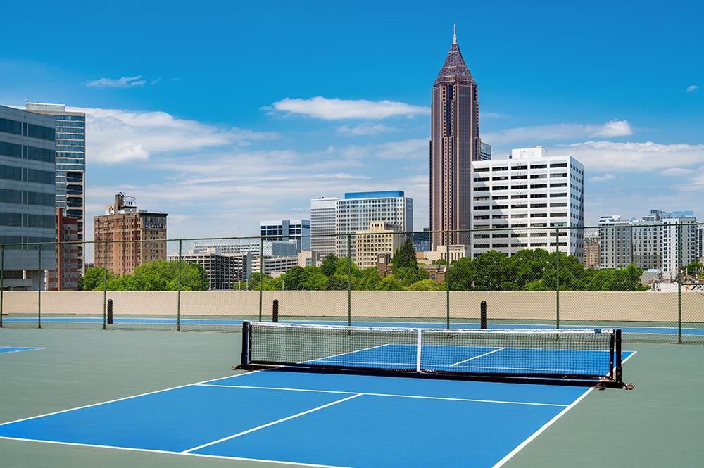 Hilton Atlanta Fitness Pickleball Court