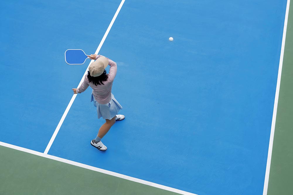 Pickleball Player On Court